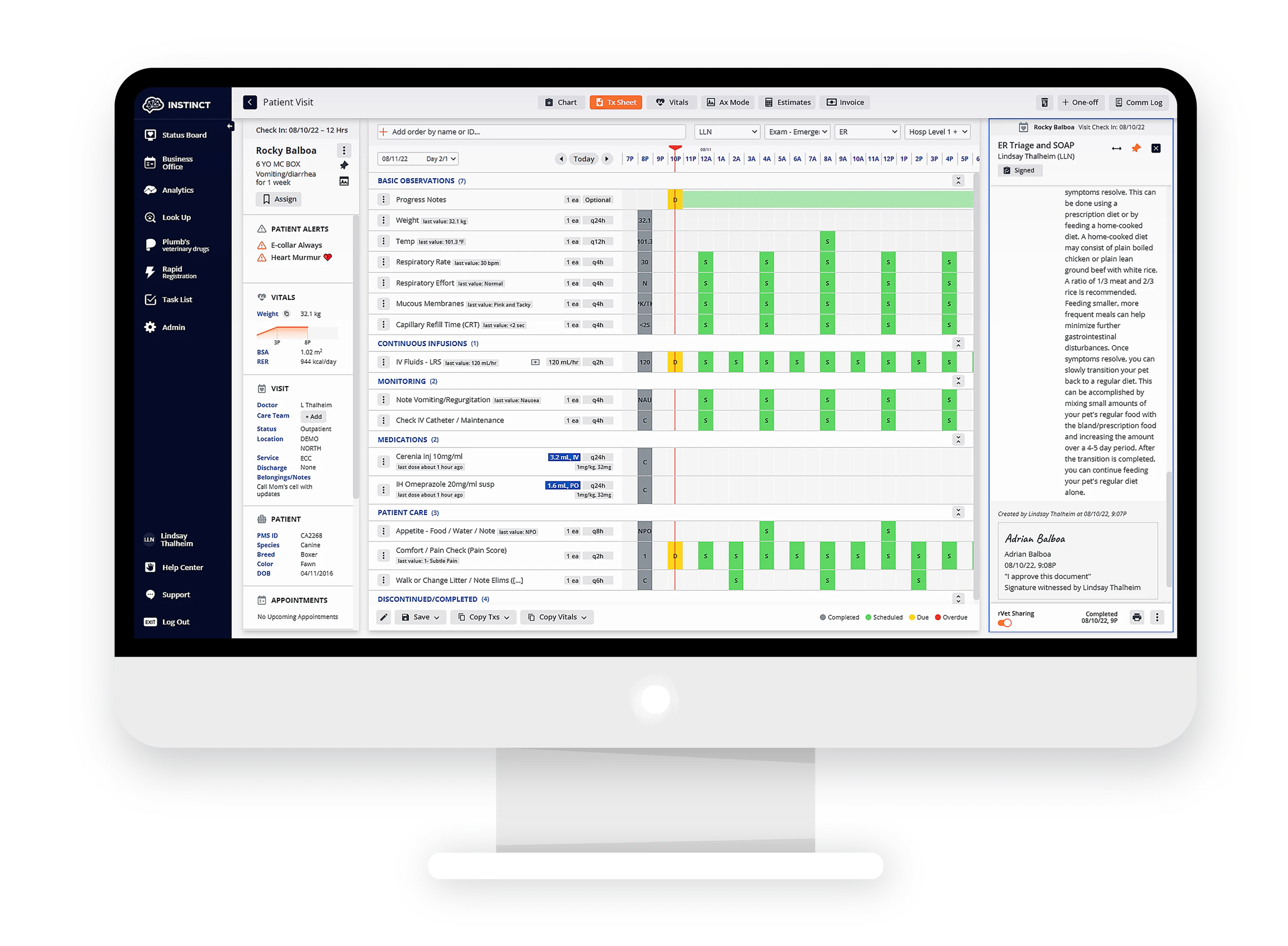 screenshot of Instinct Science